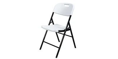 2-Piece Garden Folding Chair Set Comfortable Outdoor Chairs for Patio and