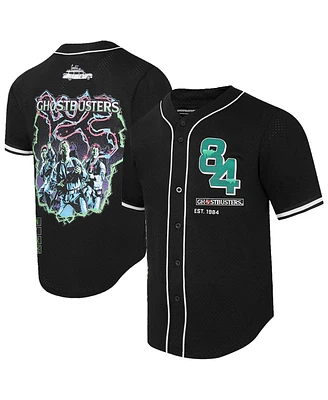 Freeze Max Men's Black Ghostbusters The Team Baseball Jersey