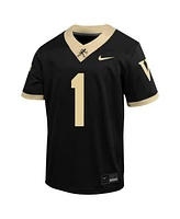 Nike Big Boys and Girls 1 Black Wake Forest Demon Deacons Untouchable Football Jersey