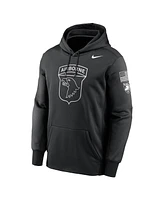 Nike Men's Black Army Black Knights 2024 Rivalry Collection Airborne Eagle Therma Fleece Pullover Hoodie