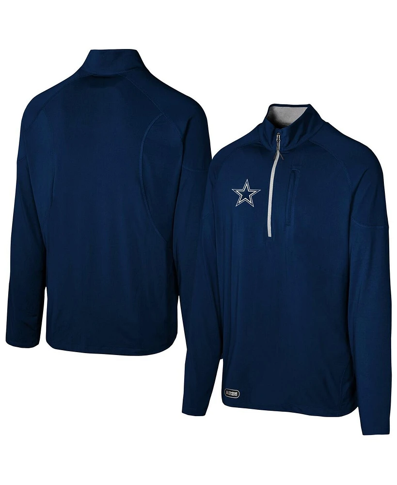 Outerstuff Men's Navy Dallas Cowboys Grind Iron Quarter-Zip Top