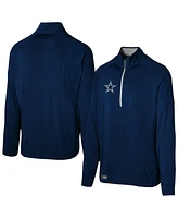 Outerstuff Men's Navy Dallas Cowboys Grind Iron Quarter-Zip Top