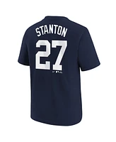 Nike Big Boys and Girls Giancarlo Stanton Navy New York Yankees Player Name Number T-Shirt