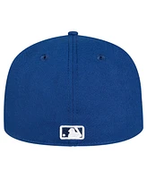 New Era Men's Royal Toronto Blue Jays Script Sided 59FIFTY Fitted Hat