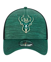 New Era Men's Hunter Green Milwaukee Bucks Active Tech Neo Flex 39THIRTY Hat