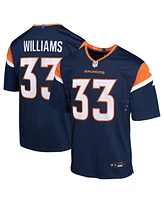 Nike Big Boys and Girls Javonte Williams Navy Denver Broncos Mile High Collection Game Jersey