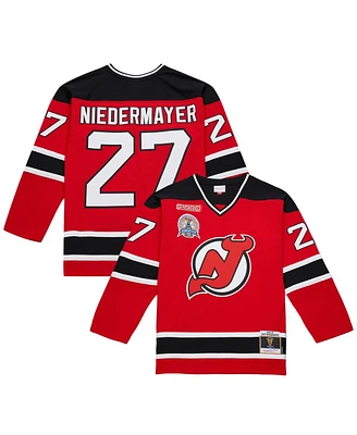 Mitchell & Ness Men's Scott Niedermayer Red New Jersey Devils Big Tall 1999/00 Blue Line 2.0