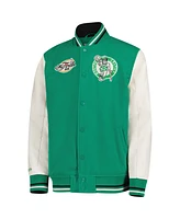 Mitchell & Ness Big Boys and Girls Kelly Green Boston Celtics Full-Snap Varsity Jacket