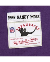 Mitchell & Ness Men's Randy Moss Purple Minnesota Vikings Player Name Number Hoodie Legacy Jersey