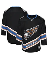 Outerstuff Big Boys and Girls Black Washington Capitals Alternate 50th Anniversary Premier Jersey