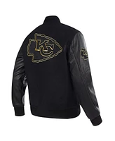 Pro Standard Men's Black Kansas City Chiefs Full-Zip Varsity Jacket