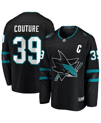 Fanatics Men's Logan Couture Black San Jose Sharks Alternate Premier Breakaway Player Captain Jersey