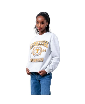 Established & Co. Men's and Women's Ash Tennessee Volunteers Vintage Crest Pullover Sweatshirt