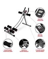Sunny Health & Fitness Core Glider Ab Waist Trainer Machine - Sf-A022005
