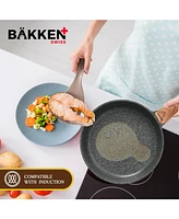 Bakken- Swiss Bakken-Swiss 14-Piece Kitchen Cookware Set – Granite Non-Stick Eco-Friendly for All Stoves & Oven-Safe