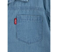 Levi's Baby Boys 3-Pc. Denim Button-Up Shirt, Bodysuit, & Shorts Set