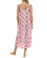 Roudelain Women's Printed Tiered Hem Nightgown