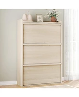 gaomon Shoe Cabinet with 3 Flip Drawers