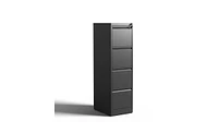 Slickblue 4 Drawer Metal Vertical File Cabinet with Lock Office Home Steel Vertical File Cabinet