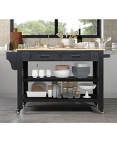 Slickblue Rolling Kitchen Island with Storage for Versatile and Organization