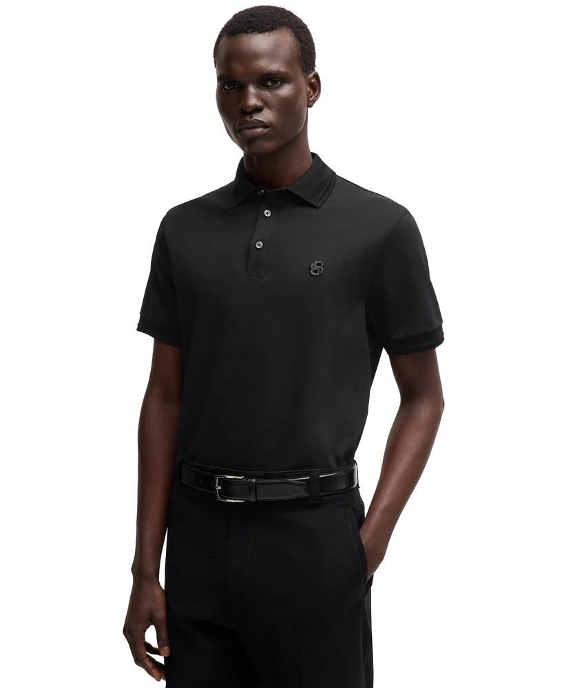 Boss by Hugo Men's Double B Monogram Regular-Fit Polo