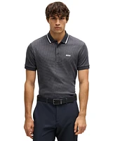 Boss by Hugo Men's Jacquard Regular-Fit Paddy Polo