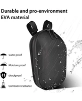 Gyroshoes Scooter Handlebar Bag for Electric Scooter Adult, Front Hanging Bag Large Capacity Durable Eva Waterproof Bike Bag Front Storage Bag Electri