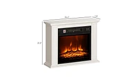 Slickblue Electric Fireplace Heater with Adjustable Heat Settings