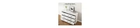 gaomon Dresser For Bedroom With 6 Drawers, Wood Drawer Chest Of Drawers Closet, Living Room, Hallway, Nursery, Kids