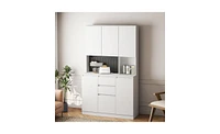 Slickblue Spacious Kitchen Pantry Cabinet for Organized and Efficient Storage