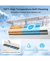 18K Btu 2 Zone 12K Btu 22 SEER2 Mini Split Air Conditioner Work with Alexa