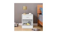 Slickblue 2-Piece Night Stands with Drawers for Bedroom Storage and Convenient Organization