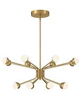 Possini Euro Design Aries 30" Modern Chandelier Ceiling Light Fixture Dining Room Over Table Kitchen Island Foyer Hanging Sputnik 16-Light Led Dimmabl