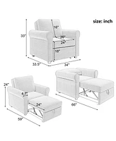 Slickblue 3-in-1 Sofa Bed Chair, Convertible Sleeper Chair for Versatile Seating and Sleeping