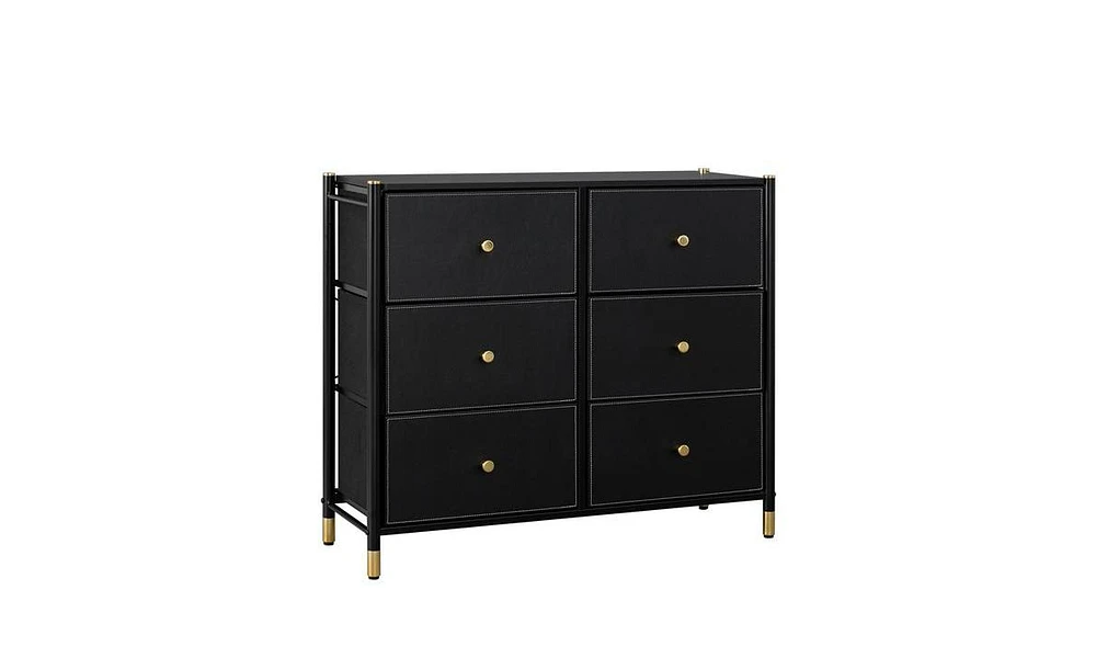 Slickblue Stylish Drawer Dresser with Spacious Storage for Bedroom or Living Room Organization