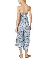 O'Neill Juniors' Keiko Printed Wide-Leg Jumpsuit