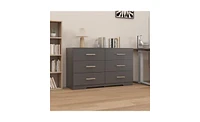 Slickblue 6-Drawer Dresser for Spacious and Organized Bedroom Storage