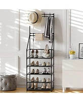 Slickblue 5-Layer Shoe Rack for Organized and Space-Saving Footwear Storage