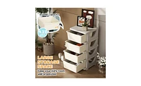 Slickblue Multi-Purpose Clothes and Toy Cubby Storage for Kids' Room and Home Organization