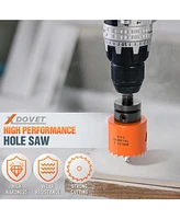 Xdovet 2 inch Hole Saw with Hex Shank Drill Bit Adapter, 51mm Smoothly Cutting in Boards, Wood, Plastic, Metal, Drywall, Fiberboard