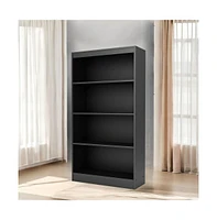 Slickblue Four-Shelf Eco-Friendly Bookcase for Sustainable Storage and Home Organization