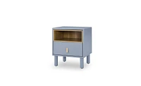 Slickblue Single Drawer Bedside Table for Bedroom Storage and Simple, Modern Design