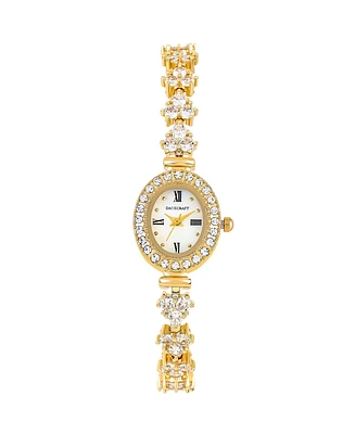 Danecraft Women's 18K Fine Gold Plated Analog Watch