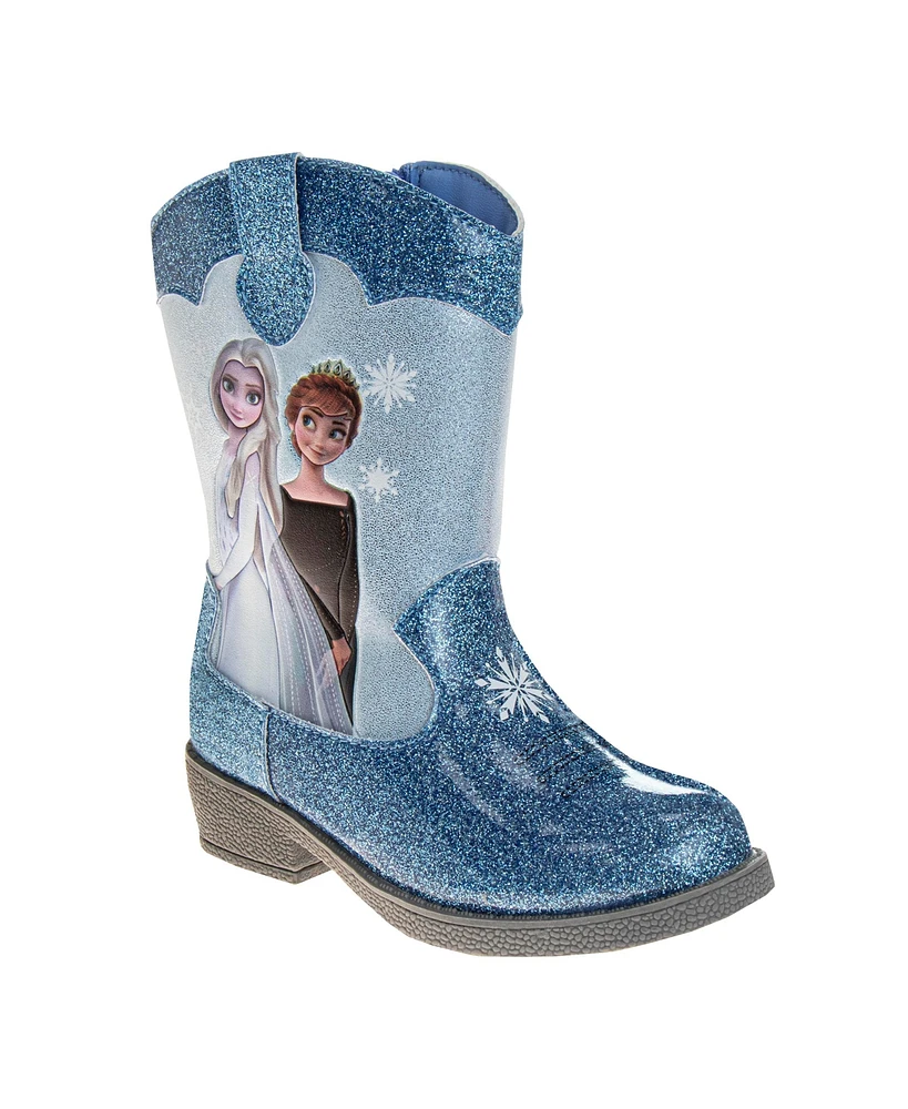 Disney Toddler and Little Girls Frozen Anna Elsa Western Cowgirl Boots