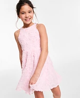 Rare Editions Big Girls Halter Micro Soutache Social Dress
