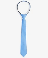 Tommy Hilfiger Boys Textured Solid Pre-Tied Zipper Tie
