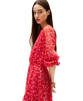 Tommy Jeans Women's Floral Chiffon Mini Dress