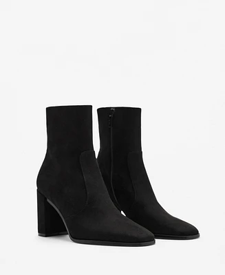 Mango Women's Suede Leather Effect Ankle Boots