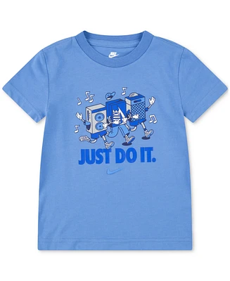 Nike Toddler and Little Boys Music Just Do It Graphic Crewneck T-Shirt