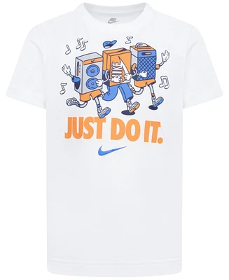 Nike Toddler and Little Boys Music Just Do It Graphic Crewneck T-Shirt